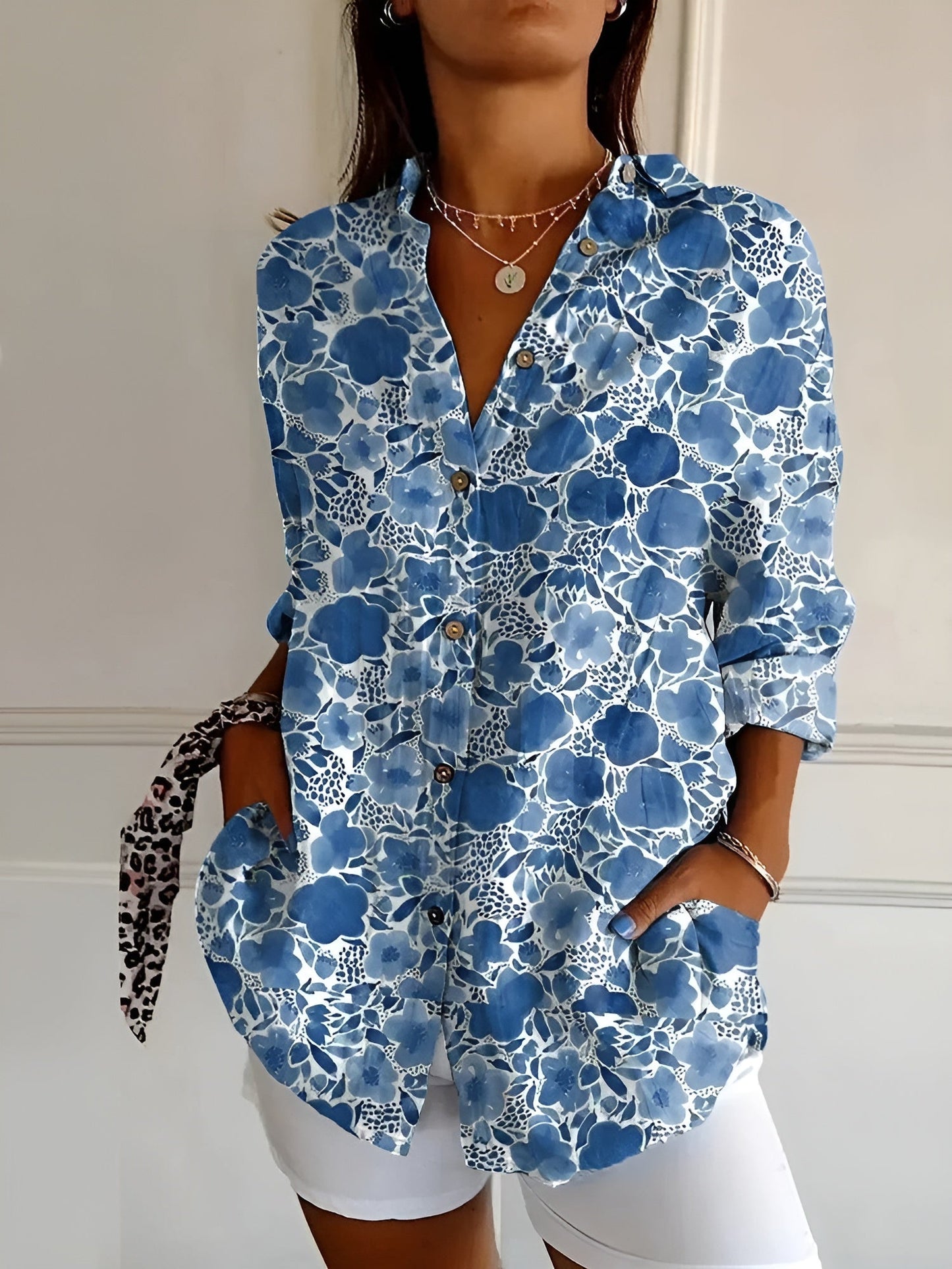 Haven Blouse Femme Chic – Blouse Élégante à Manches Longues pour Tenue Quotidienne ou Bureau