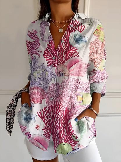 Haven Blouse Femme Chic – Blouse Élégante à Manches Longues pour Tenue Quotidienne ou Bureau