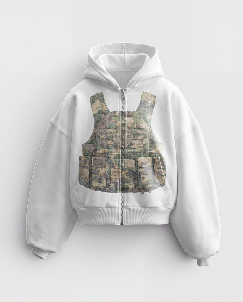 'LOST ARCHIVES IV' HEAVYWEIGHT BOXY ZIPUP HOODIE