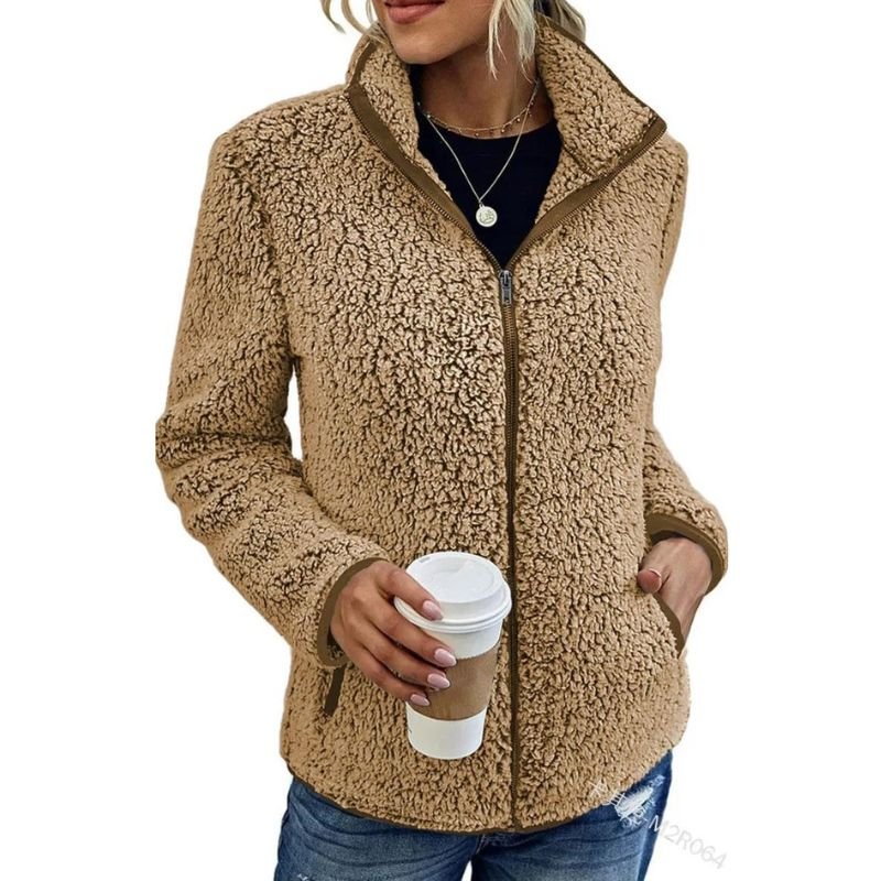 Neriah Veste Femme – Polaire d’Hiver Chic & Chaude, Élégante et Confortable