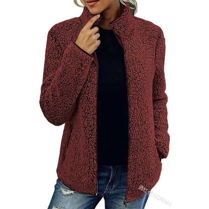 Neriah Veste Femme – Polaire d’Hiver Chic & Chaude, Élégante et Confortable