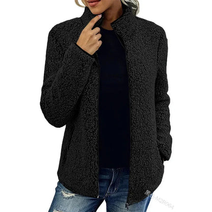 Neriah Veste Femme – Polaire d’Hiver Chic & Chaude, Élégante et Confortable