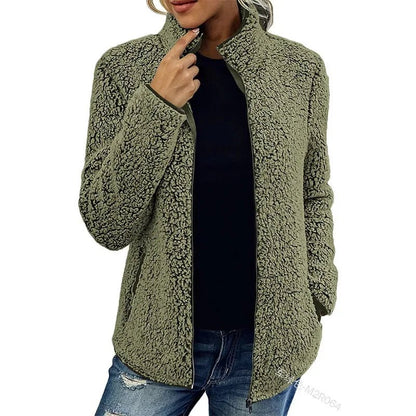 Neriah Veste Femme – Polaire d’Hiver Chic & Chaude, Élégante et Confortable