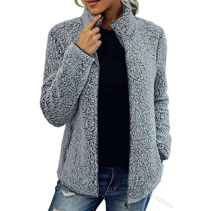 Neriah Veste Femme – Polaire d’Hiver Chic & Chaude, Élégante et Confortable