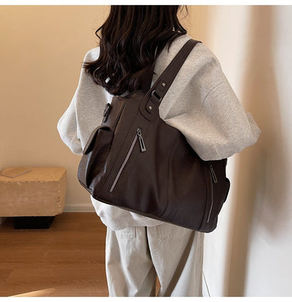 Clara Sac à Main Femme – Sac en Cuir Élégant avec Compartiments Spacieux & Détails Zippés