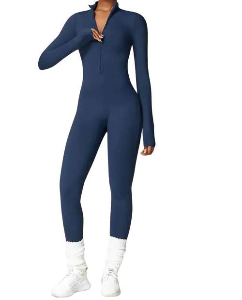 Winter Jumpsuit for Women Eya – Warm Fleece Jumpsuit with Stretch and Adjustable Collar
