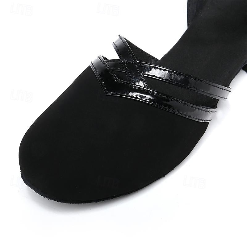Zeline Chaussures de Danse Femme – Sandales Latin & Ballroom Confortables avec Talon Stable