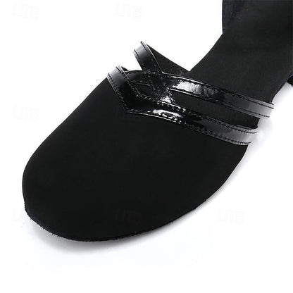 Zeline Chaussures de Danse Femme – Sandales Latin & Ballroom Confortables avec Talon Stable