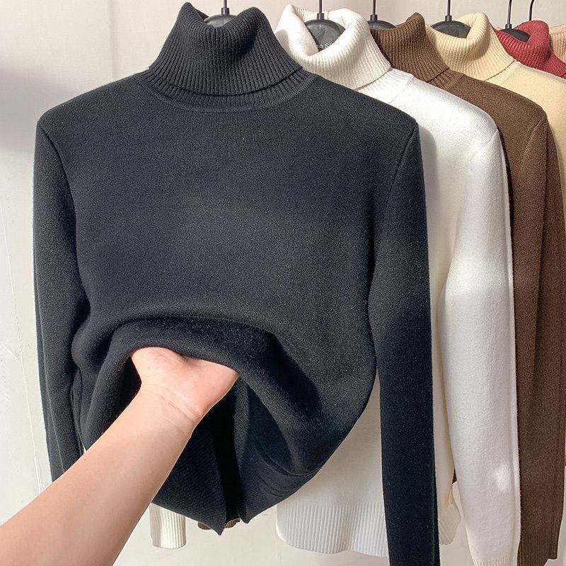 Milani Pull Col Roulé Femme – Sweat Doublé Polaire Chaud & Coupe Décontractée d’Hiver